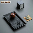 Axyaa Cherry Wood Tea Mat Tray for Serving Tea - Retro Japanese Design