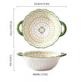 Axyaa Ceramic Soup Bowl with Handle - Large Capacity, Oven-Safe