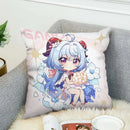 Axyaa Genshin Impact Pillow Covers 45x45 Fall Decor Sofa Cushion Pillowcase