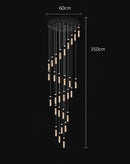 Axyaa LED Pendant Light Chandeliers for Modern Living & Dining Room Lighting