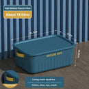 Axyaa Plastic Storage Box with Lid for Snacks, Cosmetics, and Wardrobe Organization