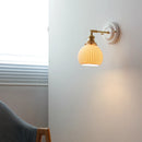 Axyaa Striped Ceramic LED Wall Sconce Nordic Modern Interior Wall Light