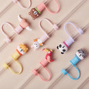 Axyaa Cute Strawberry Silicone Straw Toppers for 40 oz Tumbler, 10mm Straws