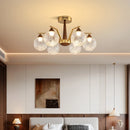 Axyaa Retro Glass Pendant Chandelier for Living Room, Bedroom, Kitchen & Restaurant