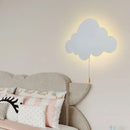 Axyaa LED Moon Cloud Wall Lamp for Kids' Bedroom Charging Decoration