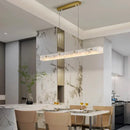 Axyaa Modern Luxury Marble Led Chandelier Gold Pendant Light