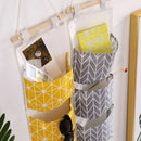Axyaa Hanging Storage Organizer - 3 Pockets Waterproof Wall Mounted Closet Sundries Bag