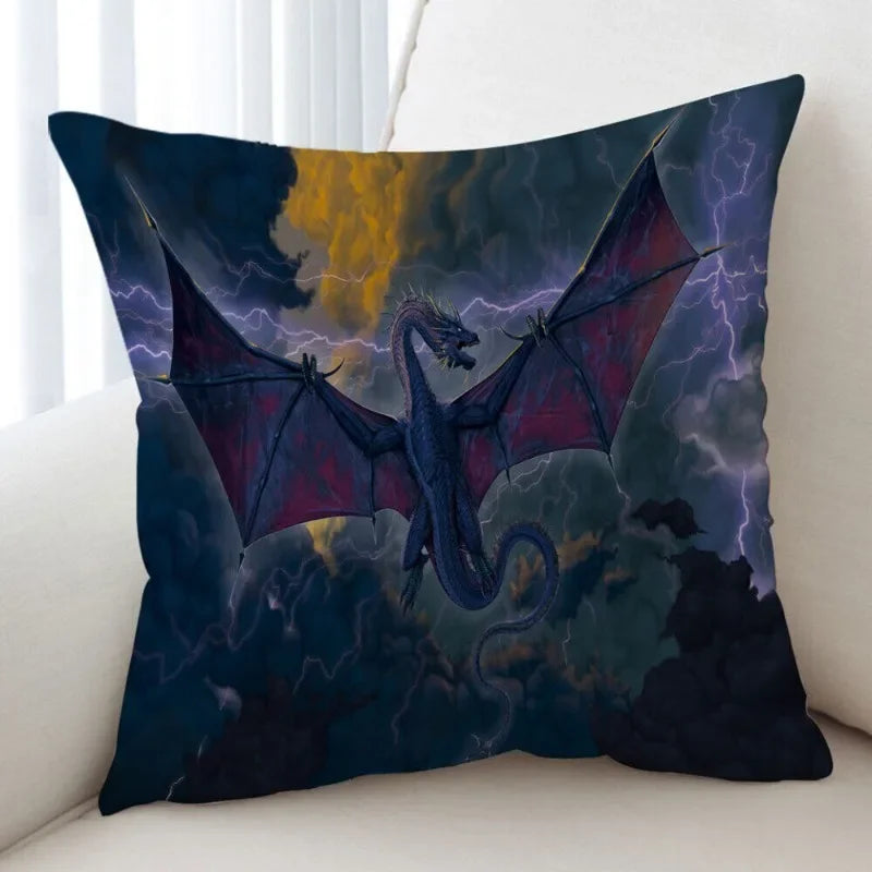 Axyaa Skull Lighthouse Monster Cushion Covers 45x45CM - Cool Art Animals Scary Design