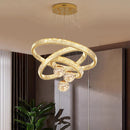 Axyaa Crystal Chandelier Pendant Light for Luxe Living and Dining Spaces