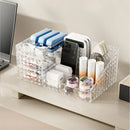Axyaa Large Capacity Cosmetic Organizer with Transparent Drawer & Multi-functional Design