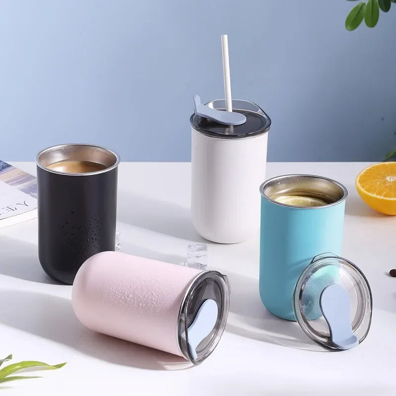 Axyaa Stainless Steel Insulated Coffee Mug with Lid - 300ML