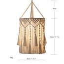 Macrame Light Shade Chandelier by Axyaa - Boho Cotton Rope Chic Decor