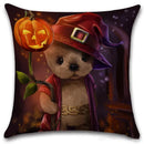 Axyaa Happy Halloween Dog Cat Linen Pillow Covers Cushion Cover Home Decor Pillowcase