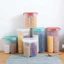 Axyaa 3L Transparent Rice Bucket Storage Container Kitchen Organizer
