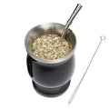 Axyaa Stainless Steel Yerba Mate Cup Set with Bombillas & Cleaning Brush