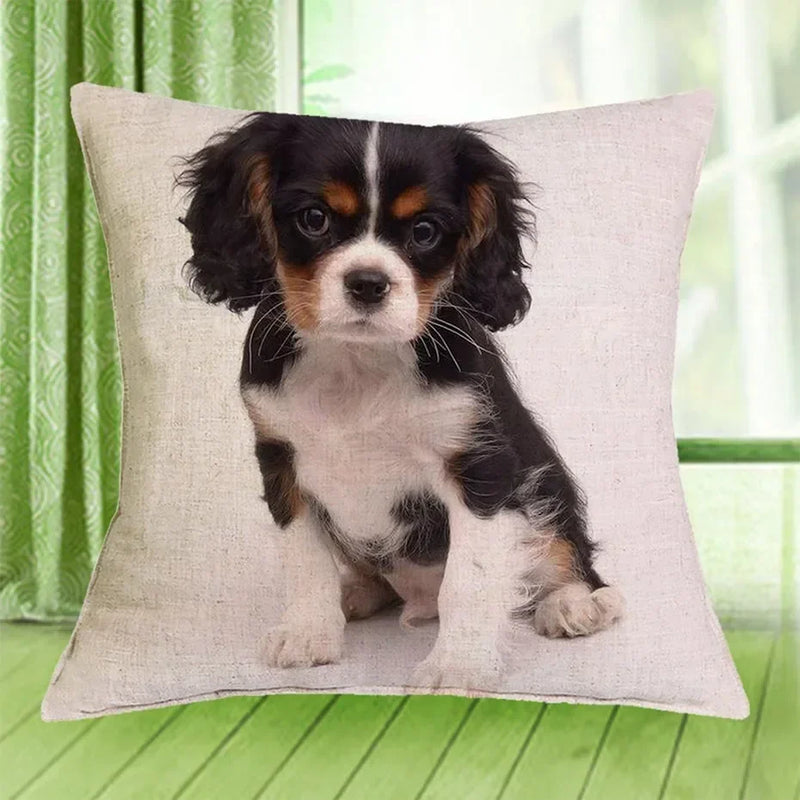 Axyaa Cavalier King Charles Spaniel Sofa Cushion Cover - Home Decor & Party Accessory