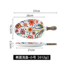 Axyaa Nordic Breakfast Salad Dinner Plate Set, Creative Ceramic Ins Style