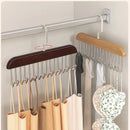 Axyaa Solid Wood Clothes Hanger Organizer for Women's Closet