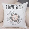 Axyaa Cartoon Animal Pillowcase: Sofa Decor Cushion Cover for Living Room