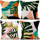 Axyaa Tropical Pattern Decorative Pillow Covers for Sofa Bedroom Car