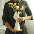 Axyaa Delicate Resin Ceramic Arm Vase Insert Home Decoration