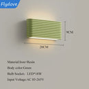 Axyaa White Green Double LED Wall Sconce Lamp Home Lighting