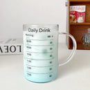 Axyaa Glass Cups with Lid & Straw - Cute Big Drinkware for Coffee, Water, Tea, Juice