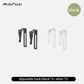 Axyaa 5 Tier Mesh Wall File Organizer with Bottom Tray - Vertical Hanging Folder Holder