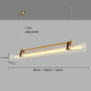 Axyaa Acrylic Strip Pendant Light: Modern Nordic Design for Dining Room, Bar Counter & More
