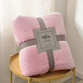 Axyaa Solid Yellow Flannel Throw Blanket 300GSM Soft Warm Plaid Square Bed Thickness