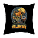 Axyaa Halloween Dark Pumpkin Print Pillowcase Home Cushion Cover - 2023 Collection