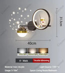 Axyaa LED Star Astronaut Projection Wall Lamp for Children's Room, Bedroom, and Hallway