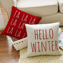 Axyaa Red Christmas Pillows - Soft Cushion Covers for Home Decor