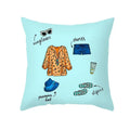 Axyaa Summer Fruit Polyester Cushion Cover - Small Fresh Tropical Plants Pillowcase