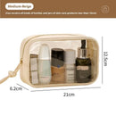 Axyaa Travel Toiletry Storage Bag: Portable Makeup Organizer for Dry/Wet Cosmetics.