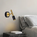 Axyaa Rotatable Metal Sconce Light LED Retro Design Bedroom Reading Lustres