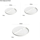 Axya Solid Color Ceramic Dinner Plates Set for Home Dining and Cooking
