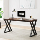Axyaa 55" Study Desk with Z-Shaped Metal Leg - Modern Home Office Computer Desk