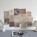 Axyaa Nordic Retro Wall Decor Photo Card Stickers DIY Art Postcard Set