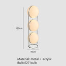 Axyaa White Acrylic Ball LED Floor Lamp for Living Room and Hotel