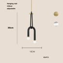 Axyaa U-shaped Tube Pendant Light - Nordic Style Minimalist Design