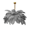 Axyaa Feather Ceiling Lamp LED Chandelier for Modern Nordic Home Decor