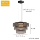 Axyaa Glass Pendant Light - Adjustable Luxury Chandelier for Kitchen Island, Living Room, Bedroom