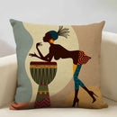 Axyaa African Ladies Decorative Pillow Case for Fashionable Home Decor