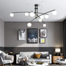 Axyaa Glass Pendant Light for Dining & Living Room - Minimalist Ceiling Lamp for Room Decor