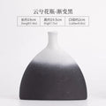 Axyaa Black Cloud Ceramic Vase Donuts Flower Pot Nordic Style Home Office Decor