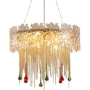 Axyaa Water Drop Tassel Chandelier: Luxury LED Home Decor Fixture