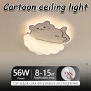 Axyaa Cartoon Cat LED Ceiling Light for Children's Bedroom