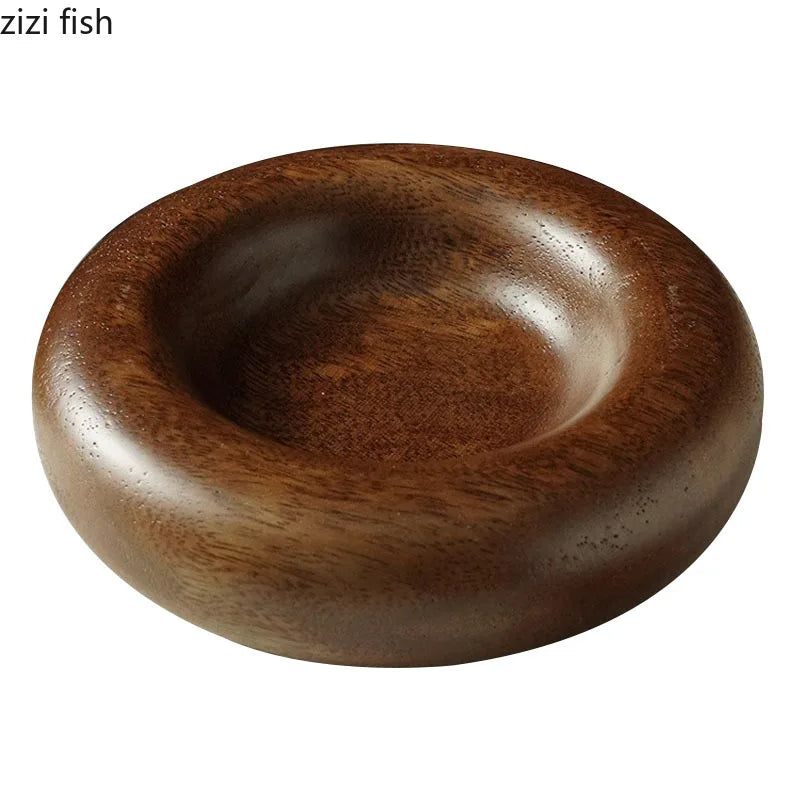 Axya Solid Wood Dim Sum Plate - Restaurant Dessert Bread Molecular Cuisine Display Plate