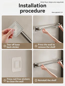 Axyaa Bathroom Towel Bar/Hook/Rack Set for Easy Installation and Organization